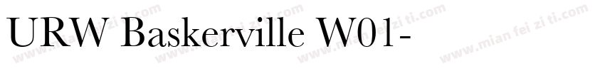 URW Baskerville W01字体转换